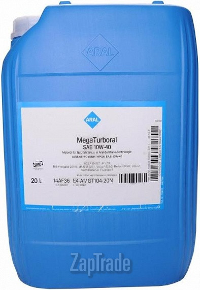 Купить моторное масло Aral MegaTurboral, в интернет-магазине в Москве