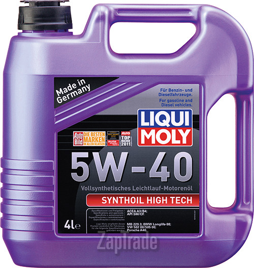 Купить моторное масло Liqui moly Synthoil High Tech, в интернет-магазине в Москве