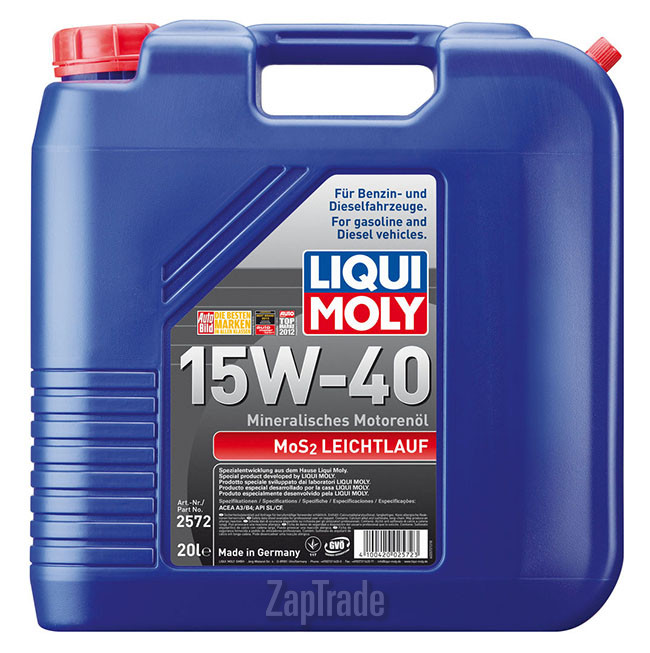 Купить моторное масло Liqui moly MoS2 Leichtlauf, в интернет-магазине в Москве