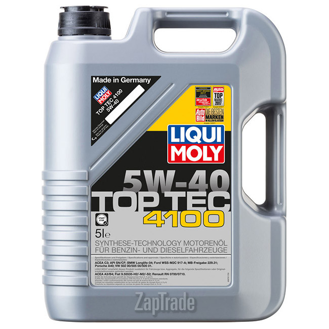 Купить моторное масло Liqui moly Top Tec 4100, в интернет-магазине в Москве