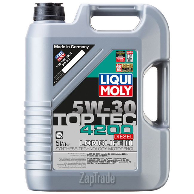 Купить моторное масло Liqui moly Top Tec Diesel 4200, в интернет-магазине в Москве