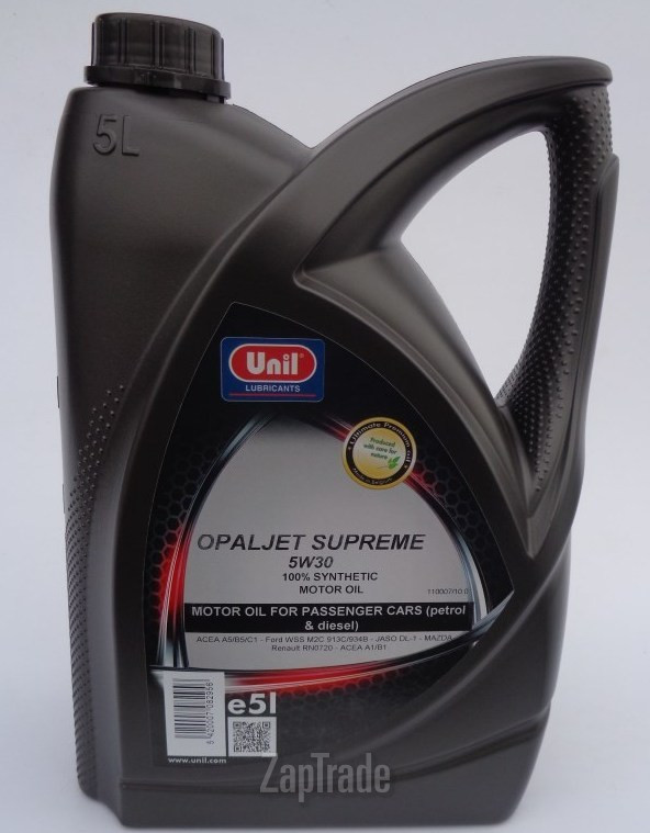 Купить моторное масло Unil OPALJET SUPREME 5W30, в интернет-магазине в Москве