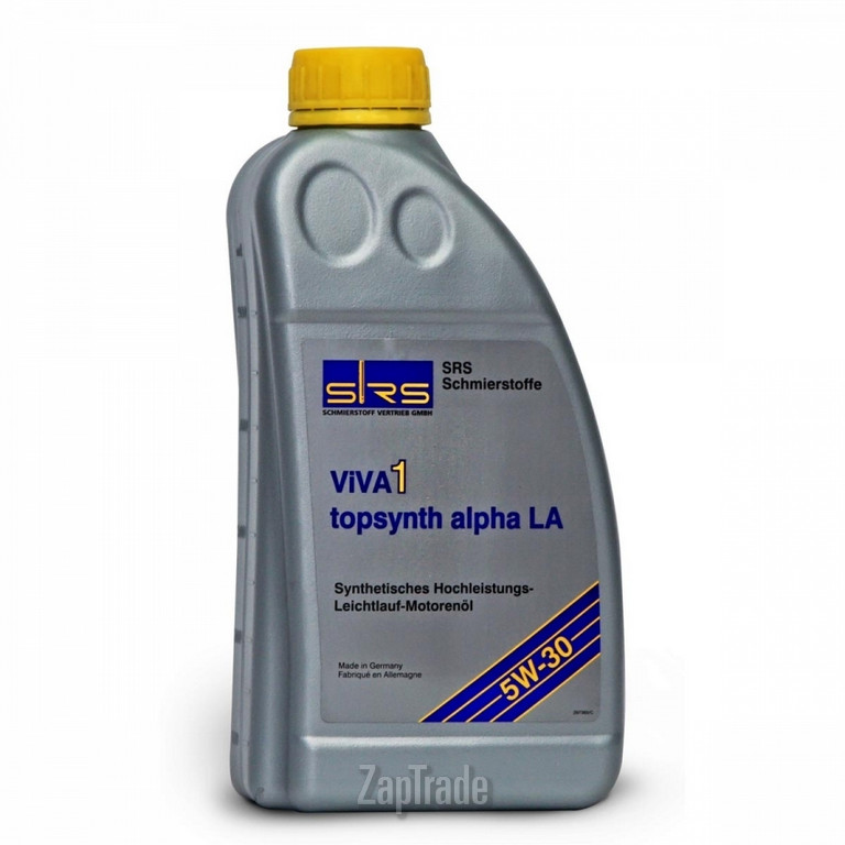 Купить моторное масло Srs VIVA 1 topsynth alpha LA 5W-30, в интернет-магазине в Москве