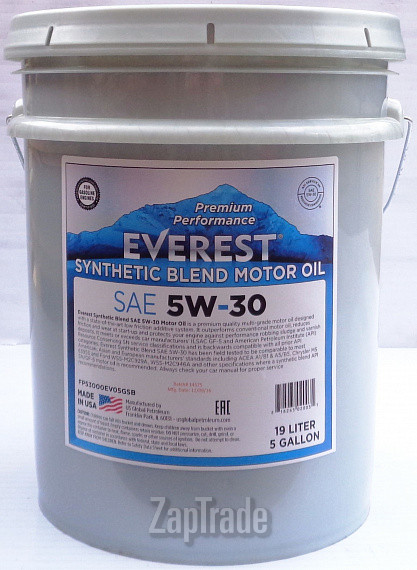 Купить моторное масло Everest Synthetic Blend, в интернет-магазине в Москве