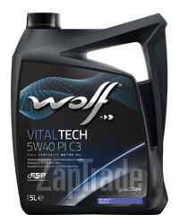 Купить моторное масло Wolf VITALTECH 5W40 PI C3, в интернет-магазине в Москве