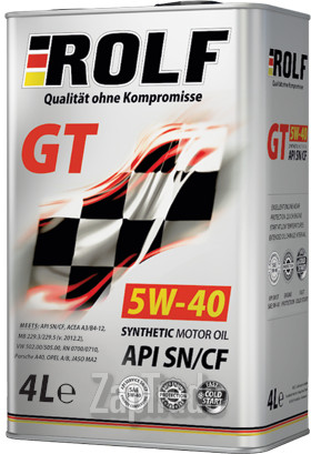 Купить моторное масло Rolf GT 5W-40, в интернет-магазине в Москве