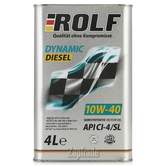 Купить моторное масло Rolf Dynamic Diesel SAE 10w-40. API CI-4/SL, в интернет-магазине в Москве
