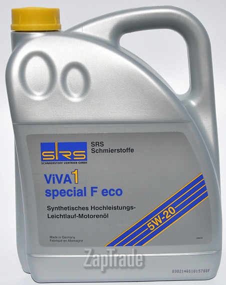 Купить моторное масло Srs VIVA 1 Special F Eco 5W-20, в интернет-магазине в Москве