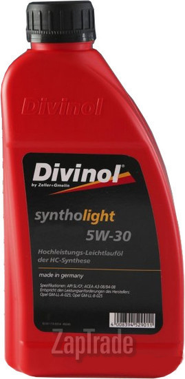 Купить моторное масло Divinol Syntholight ASN 5W30, в интернет-магазине в Москве