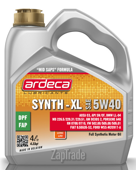 Купить моторное масло Ardeca SYNTH-XL, в интернет-магазине в Москве