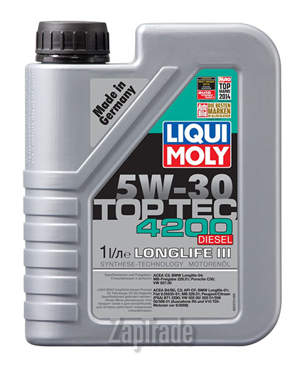 Купить моторное масло Liqui moly Top Tec Diesel 4200, в интернет-магазине в Москве