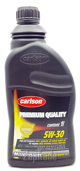 Купить моторное масло Carlson oil Millenium Synth Longlife III, в интернет-магазине в Москве