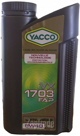 Купить моторное масло Yacco VX 1703 FAP, в интернет-магазине в Москве