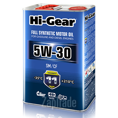 Купить моторное масло Hi-gear SAE 5W-30 API SM/CF, в интернет-магазине в Москве