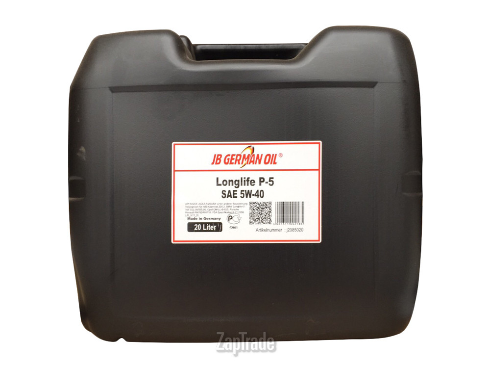 Купить моторное масло Jb german oil Longlife P5 5W-40, в интернет-магазине в Москве
