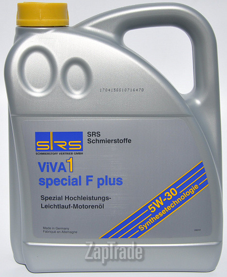 Купить моторное масло Srs VIVA 1 Special F Plus 5W-30, в интернет-магазине в Москве