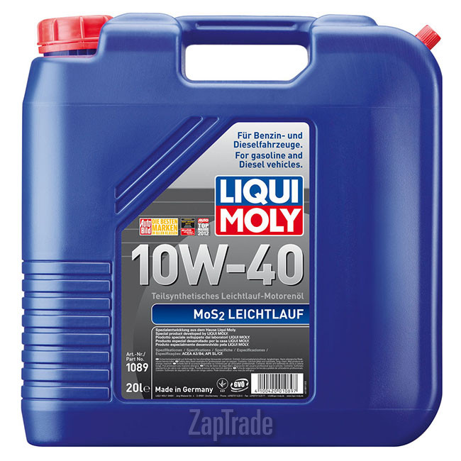 Купить моторное масло Liqui moly MoS2 Leichtlauf, в интернет-магазине в Москве