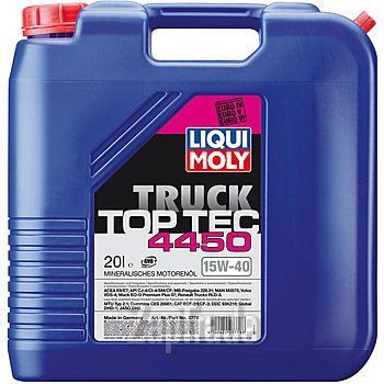 Купить моторное масло Liqui moly Минеральное моторное масло Top Tec Truck 4450 15W-40, в интернет-магазине в Москве