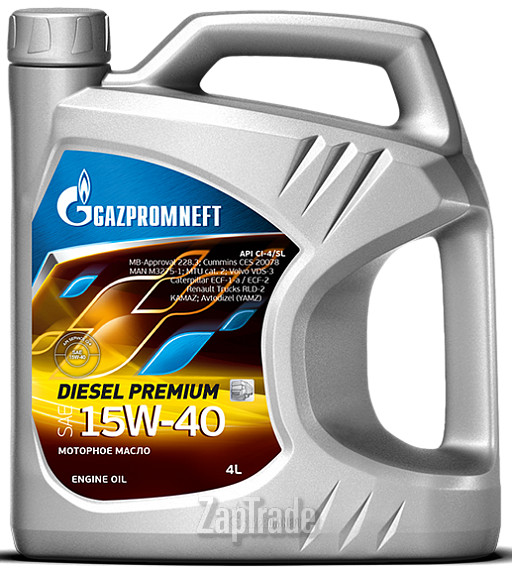 Купить моторное масло Gazpromneft Diesel Premium 15W-40, в интернет-магазине в Москве