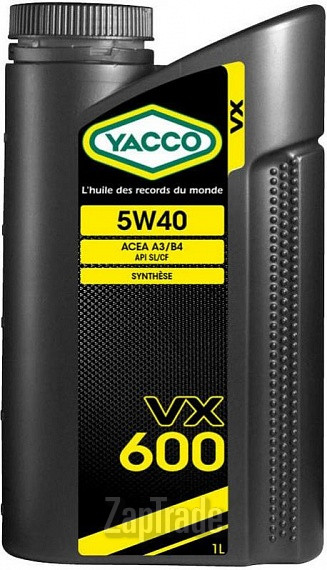 Купить моторное масло Yacco VX 600, в интернет-магазине в Москве