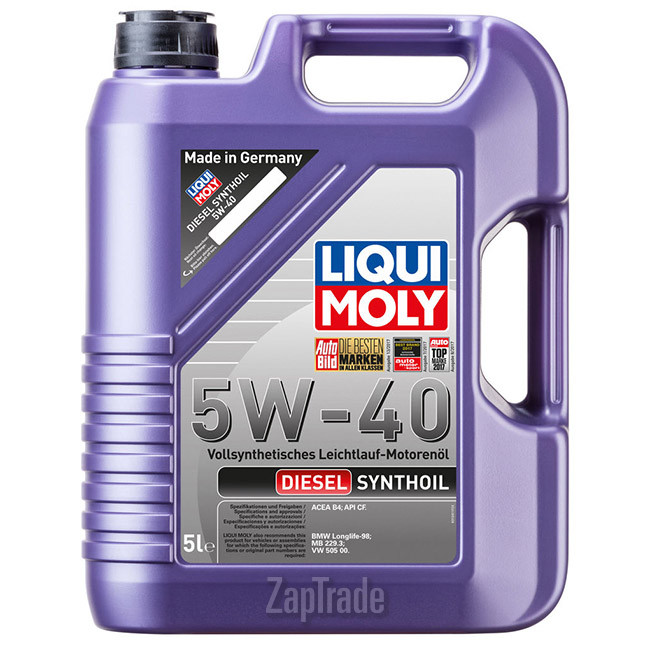 Купить моторное масло Liqui moly Diesel Synthoil, в интернет-магазине в Москве