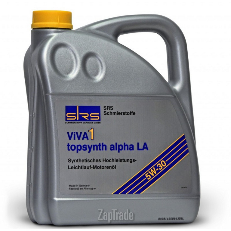 Купить моторное масло Srs VIVA 1 topsynth alpha LA 5W-30, в интернет-магазине в Москве