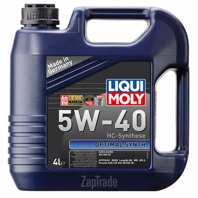 Купить моторное масло Liqui moly Optimal Synth, в интернет-магазине в Москве