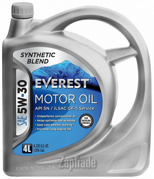 Купить моторное масло Everest Synthetic Blend, в интернет-магазине в Москве