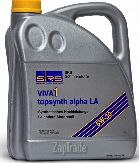 Купить моторное масло Srs Viva 1 Topsynth Alpha LA 5W-30, в интернет-магазине в Москве
