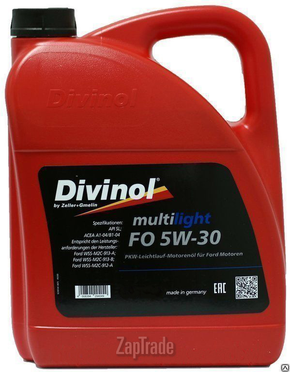 Купить моторное масло Divinol Multilight FO 5W-30, в интернет-магазине в Москве