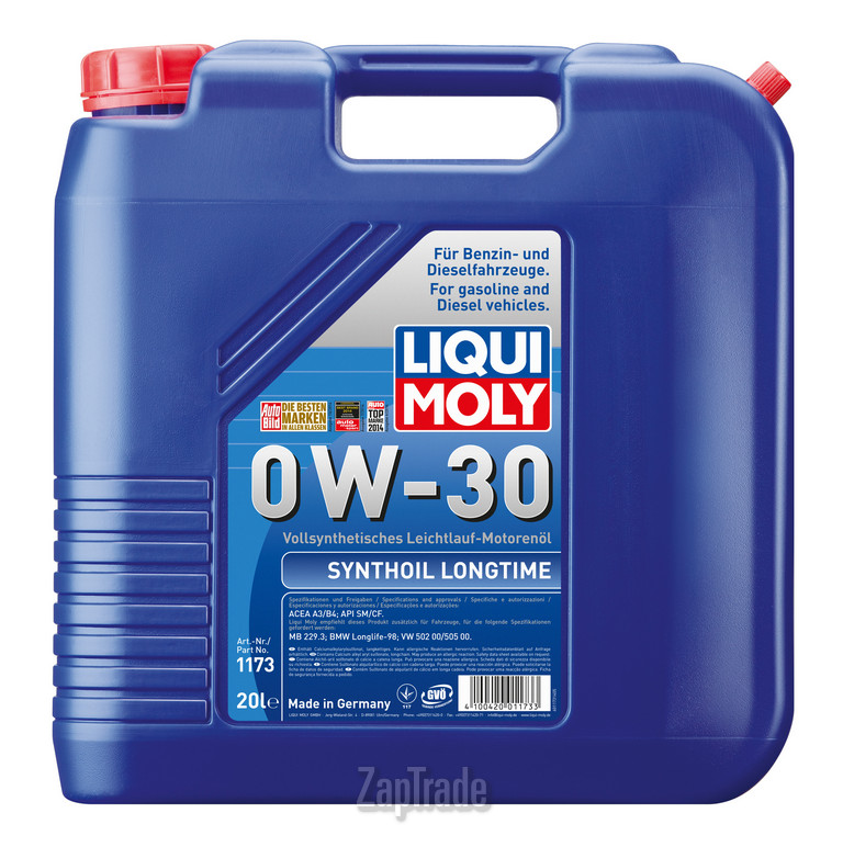 Купить моторное масло Liqui moly Synthoil Longtime, в интернет-магазине в Москве