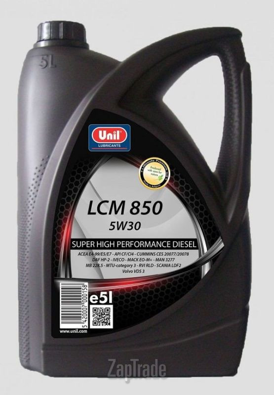 Купить моторное масло Unil LCM 850 5W30, в интернет-магазине в Москве