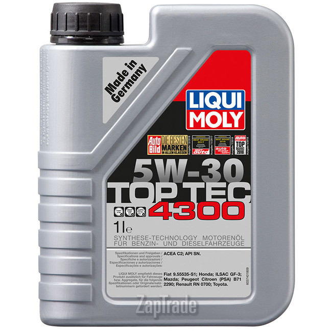 Купить моторное масло Liqui moly Top Tec 4300, в интернет-магазине в Москве