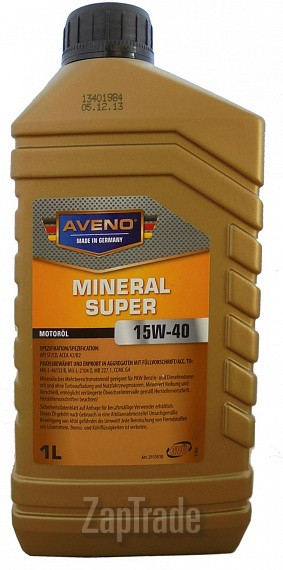 Купить моторное масло Aveno Mineral Super, в интернет-магазине в Москве