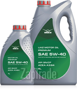 Купить моторное масло Uaz Motor Oil Premium 5W-40, в интернет-магазине в Москве