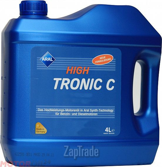 Купить моторное масло Aral HighTronic C, в интернет-магазине в Москве