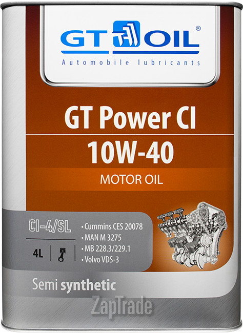 Купить моторное масло Gt oil GT Power CI, в интернет-магазине в Москве