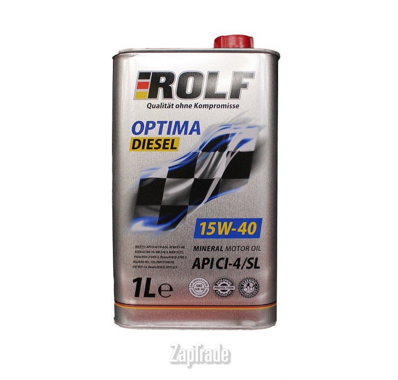 Купить моторное масло Rolf Optima Diesel SAE 15W-40, в интернет-магазине в Москве