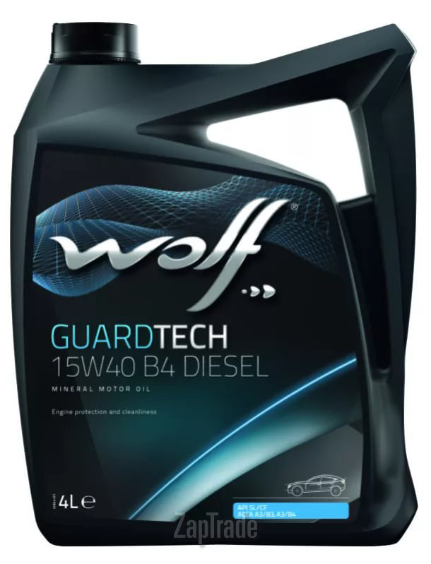 Купить моторное масло Wolf GuardTech 15W-40 B4 Diesel, в интернет-магазине в Москве