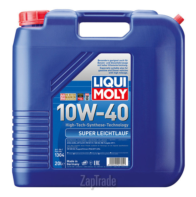 Купить моторное масло Liqui moly Super Leichtlauf, в интернет-магазине в Москве