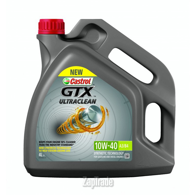 Купить моторное масло Castrol GTX ULTRACLEAN 10W-40 A3/B4, в интернет-магазине в Москве