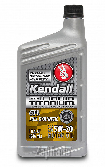 Купить моторное масло Kendall GT-1 Full Synthetic Motor Oil With Liquid Titanium 5W-20, в интернет-магазине в Москве