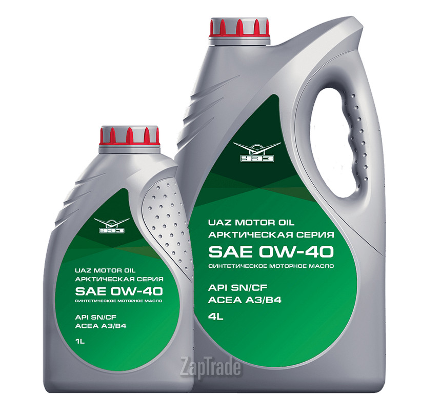 Купить моторное масло Uaz MOTOR OIL 0W40, в интернет-магазине в Москве