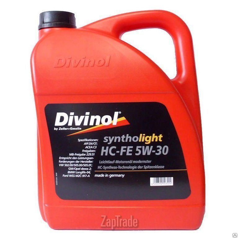 Купить моторное масло Divinol Syntholight HC-FE 5W-30, в интернет-магазине в Москве