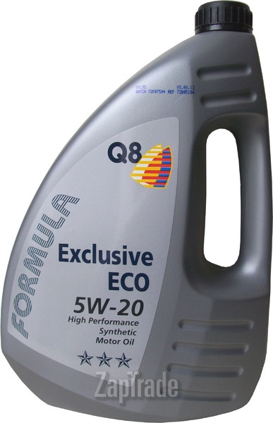 Купить моторное масло Q8 Formula Exclusive Eco SAE 5W-20, в интернет-магазине в Москве