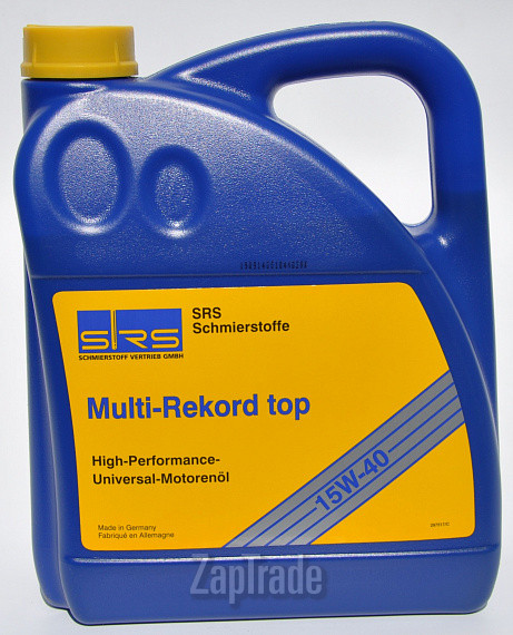 Купить моторное масло Srs Multi-Rekord Top 15W-40, в интернет-магазине в Москве