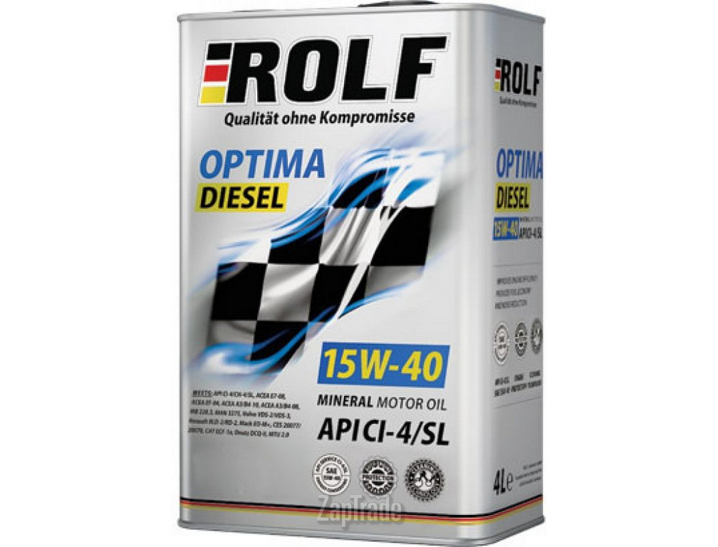 Купить моторное масло Rolf Optima Diesel 15W-40, в интернет-магазине в Москве