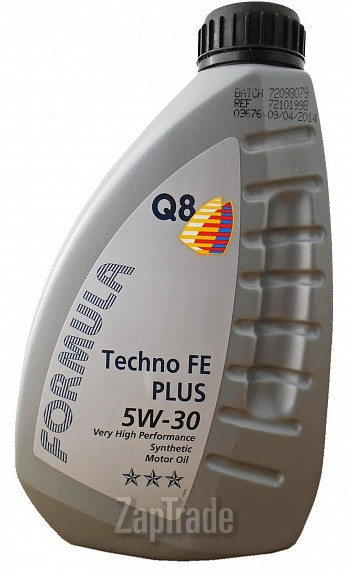 Купить моторное масло Q8 Formula Techno FE Plus 5W-30, в интернет-магазине в Москве