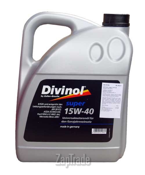 Купить моторное масло Divinol Super 15W-40, в интернет-магазине в Москве