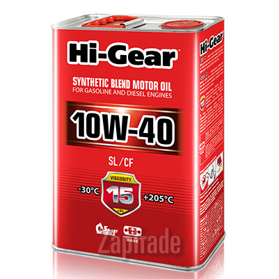 Купить моторное масло Hi-gear SAE 10W-40 API SL/CF, в интернет-магазине в Москве